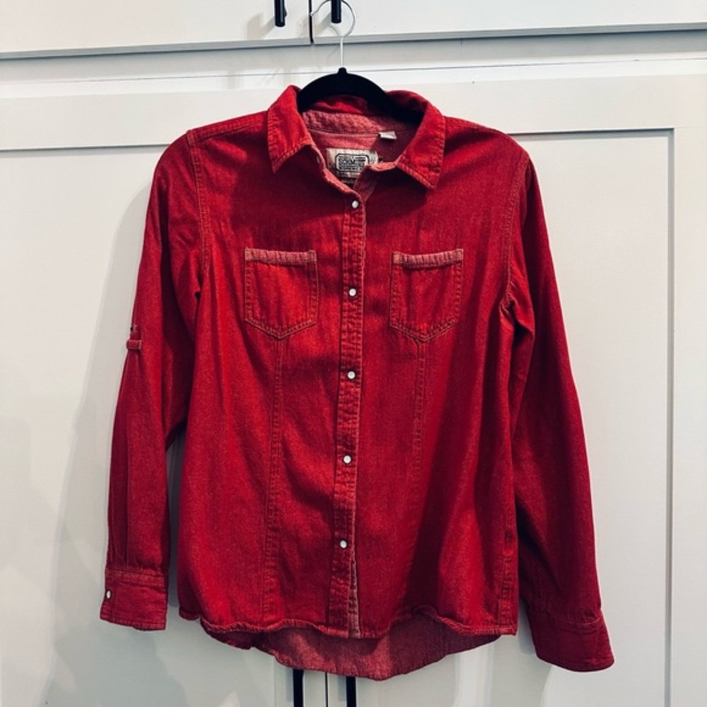 SCHMIDT Workwear button front long sleeve